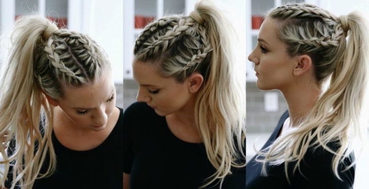 braided ponytails ideas